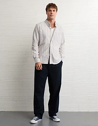 Chemise ajustée à rayures en oxford de tous les jours AE