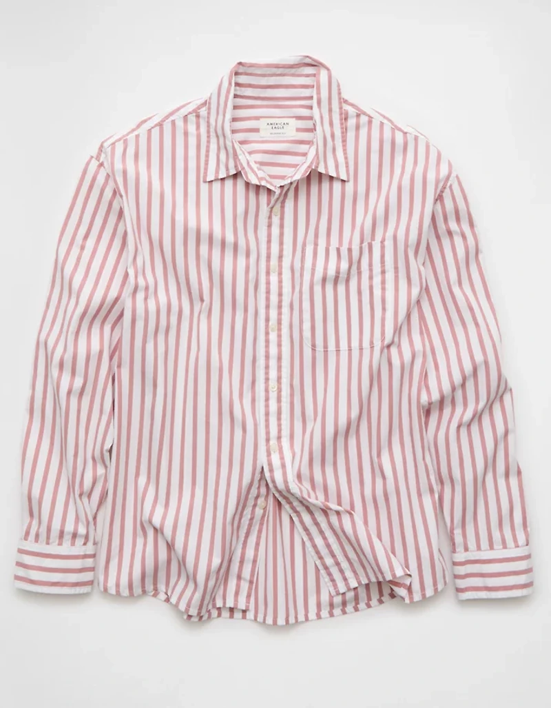 AE Everyday Relaxed Fit Poplin Button-up Shirt