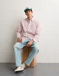 AE Everyday Relaxed Fit Poplin Button-up Shirt