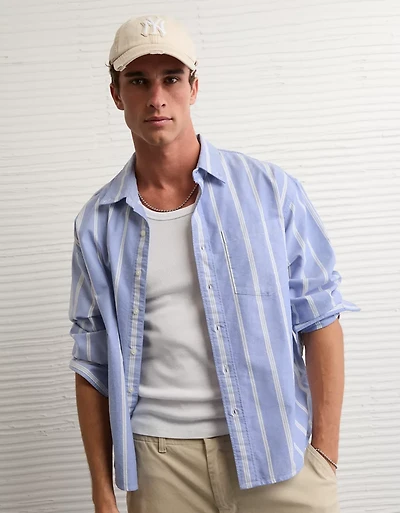 AE Relaxed Fit Oxford Button-Up Shirt