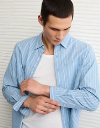 AE Everyday Standard Fit Poplin Button-Up Shirt