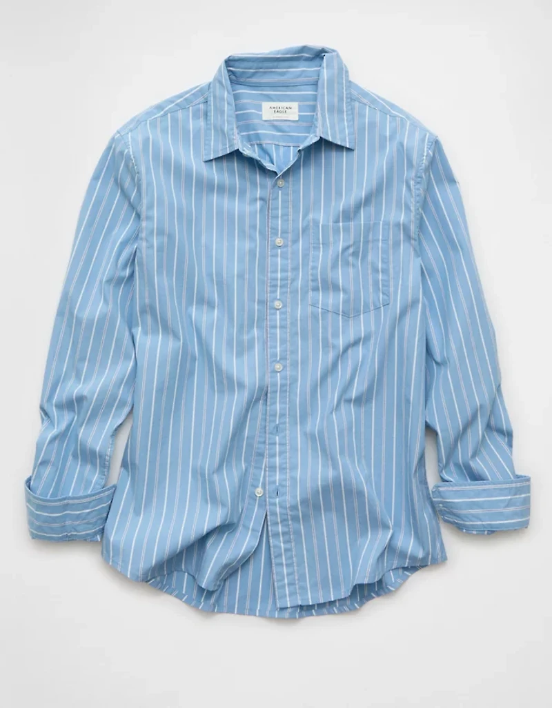AE Everyday Standard Fit Poplin Button-Up Shirt