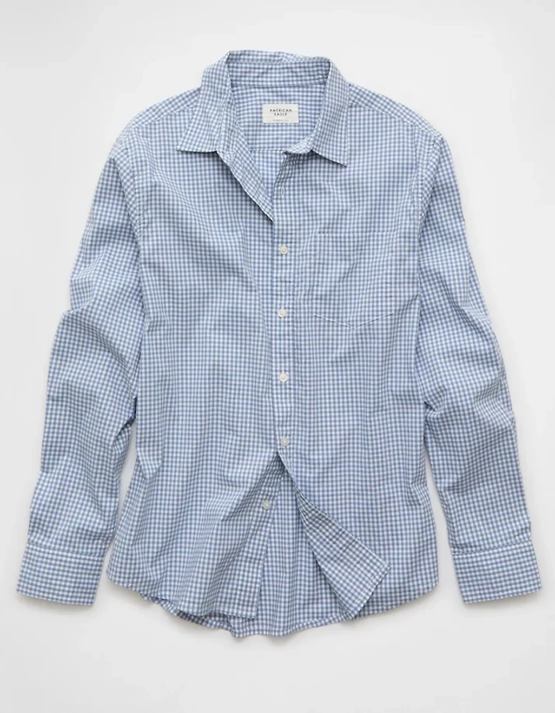 AE Everyday Standard Fit Poplin Button-Up Shirt