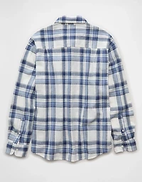 AE Relaxed Fit Linen-Blend Button-Up Shirt