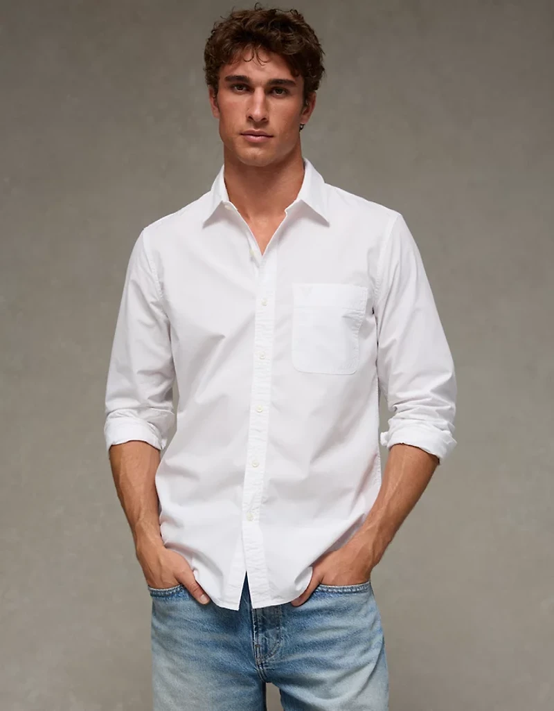 AE Slim Fit Button-Up Shirt