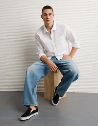 AE Everyday Poplin Button-Up Shirt