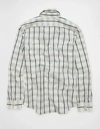 AE Slim Poplin Button-Up Shirt
