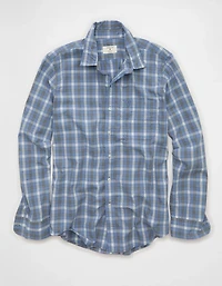 AE Slim Poplin Button-Up Shirt