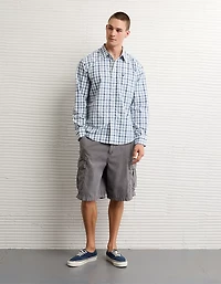 Chemise boutonnée en popeline de coupe standard AE