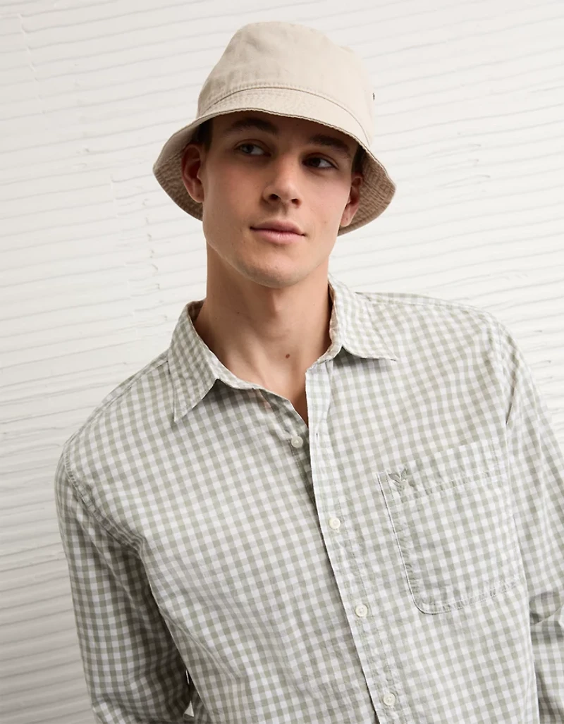 AE Standard Fit Poplin Button-Up Shirt