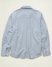 AE Relaxed Fit Poplin Button-Up Shirt