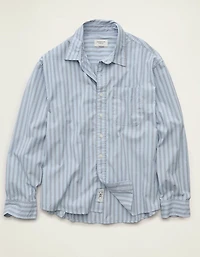 AE Relaxed Fit Poplin Button-Up Shirt