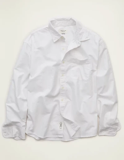 Chemise boutonnée en oxford à coupe décontractée AE