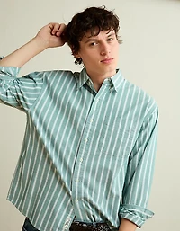 AE Relaxed Fit Oxford Button-Up Shirt
