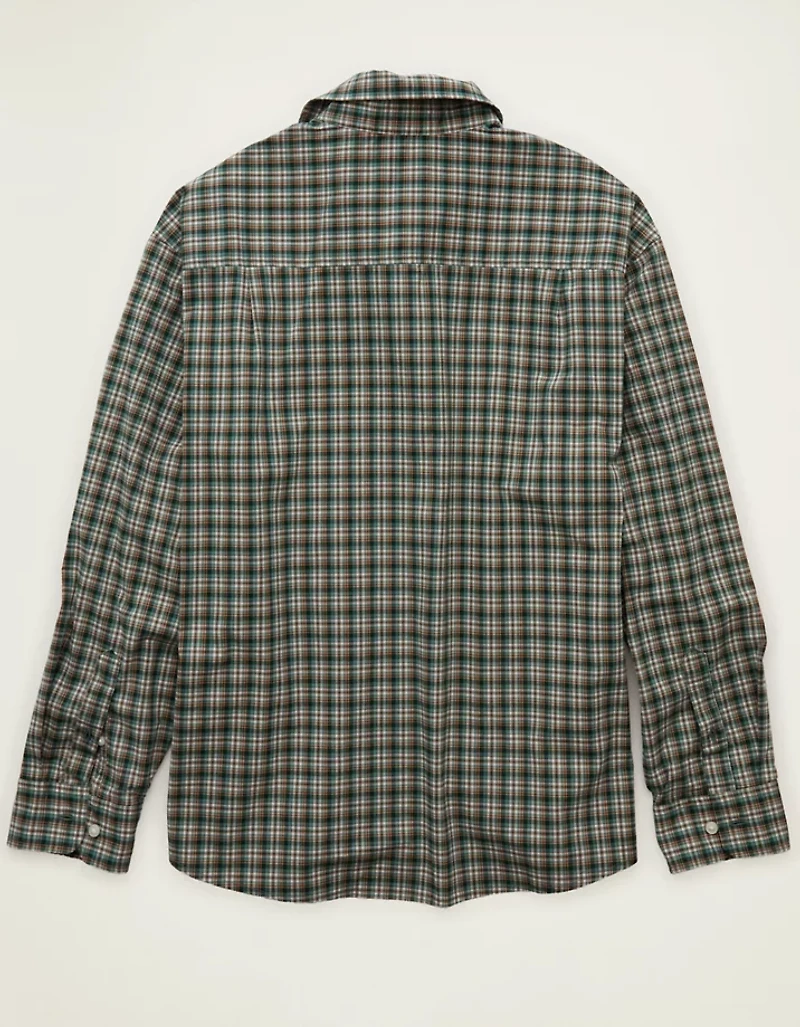 AE Relaxed Fit Poplin Button-Up Shirt