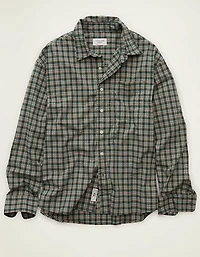 AE Relaxed Fit Poplin Button-Up Shirt
