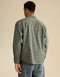 AE Relaxed Fit Poplin Button-Up Shirt