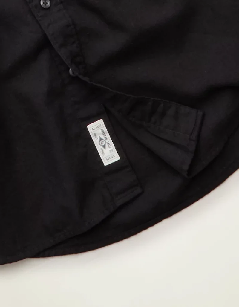 AE Standard Fit Twill Button-Up Shirt