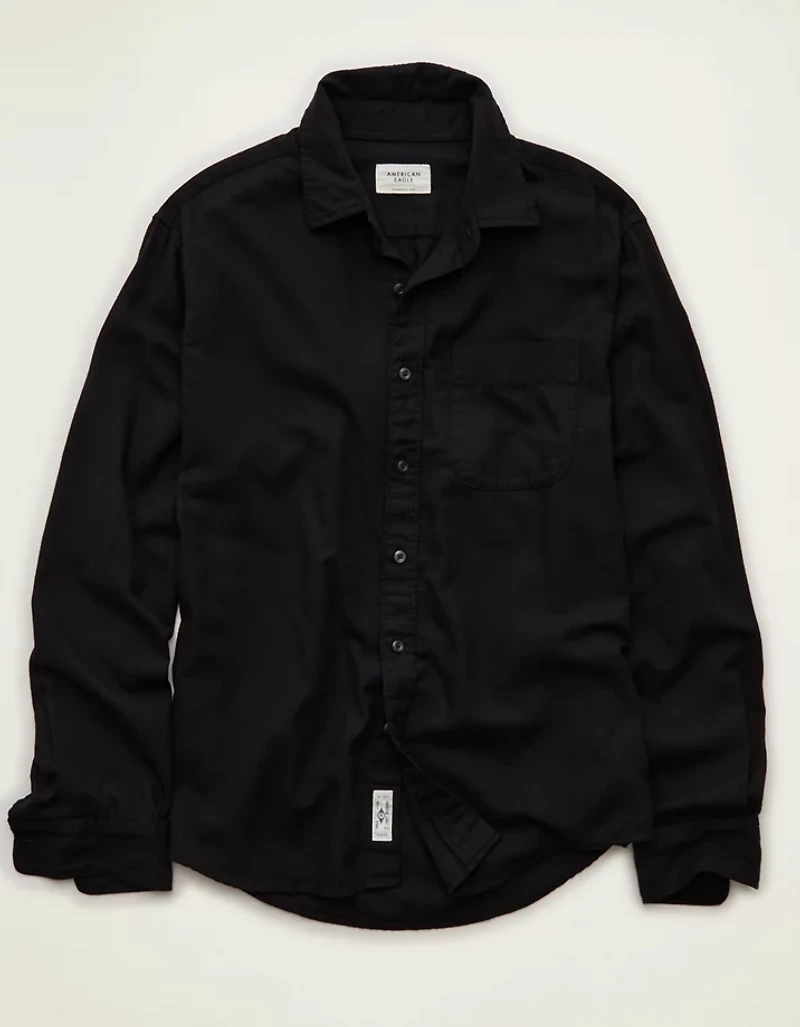 AE Standard Fit Twill Button-Up Shirt