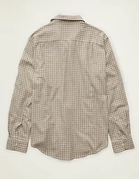 AE Standard Fit Twill Button-Up Shirt