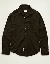 AE Standard Fit Twill Button-Up Shirt