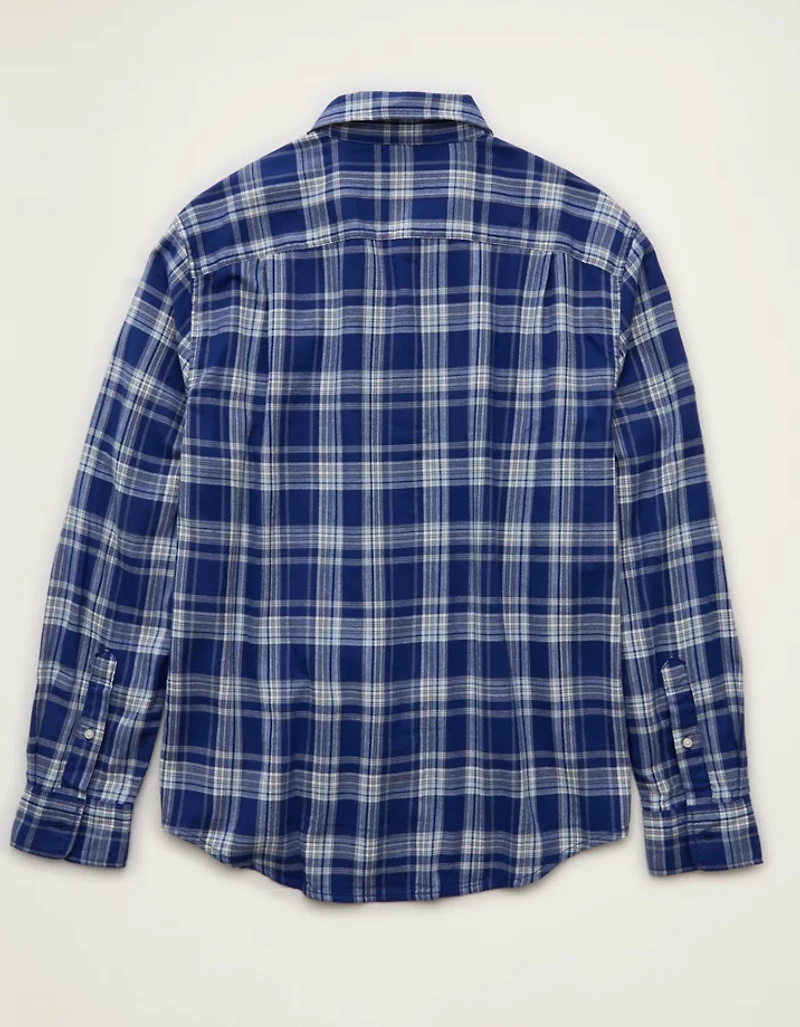 AE Standard Fit Twill Button-Up Shirt
