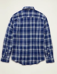 AE Standard Fit Twill Button-Up Shirt