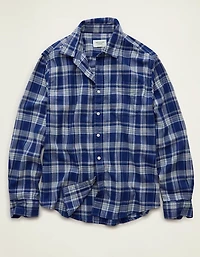 AE Standard Fit Twill Button-Up Shirt