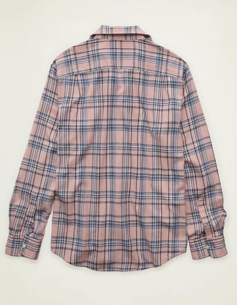 AE Standard Fit Twill Button-Up Shirt