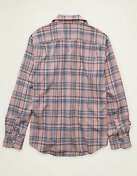 AE Standard Fit Twill Button-Up Shirt