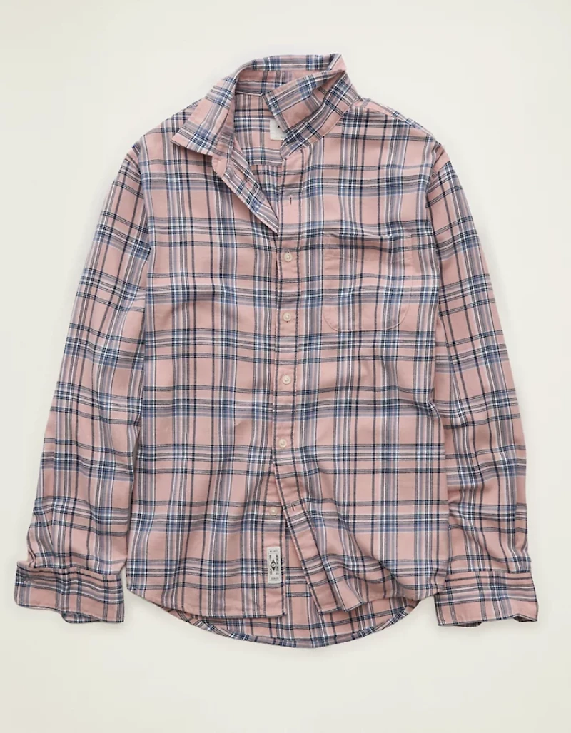 AE Standard Fit Twill Button-Up Shirt