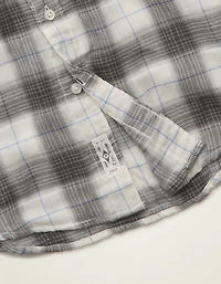 Chemise boutonnée en gaze de coupe standard AE