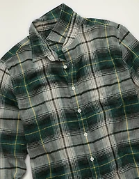 AE Standard Fit Gauze Button-Up Shirt