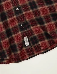 AE Standard Fit Gauze Button-Up Shirt