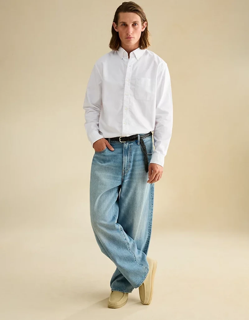 Chemise boutonnée en oxford à coupe standard AE