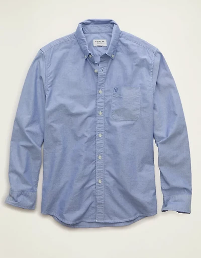 AE Relaxed Fit Oxford Button-Up Shirt