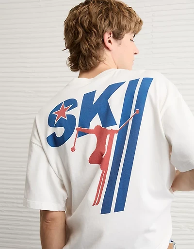 AE Boxy Ski Team Graphic T-Shirt