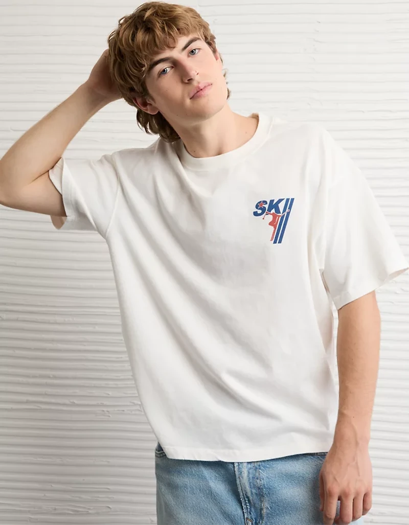 AE Boxy Ski Team Graphic T-Shirt