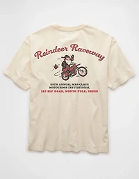 AE Boxy Reindeer Raceway Graphic T-Shirt