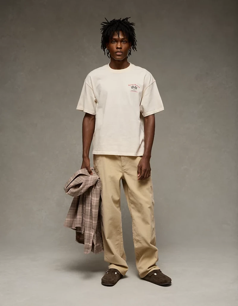 AE Boxy Reindeer Raceway Graphic T-Shirt