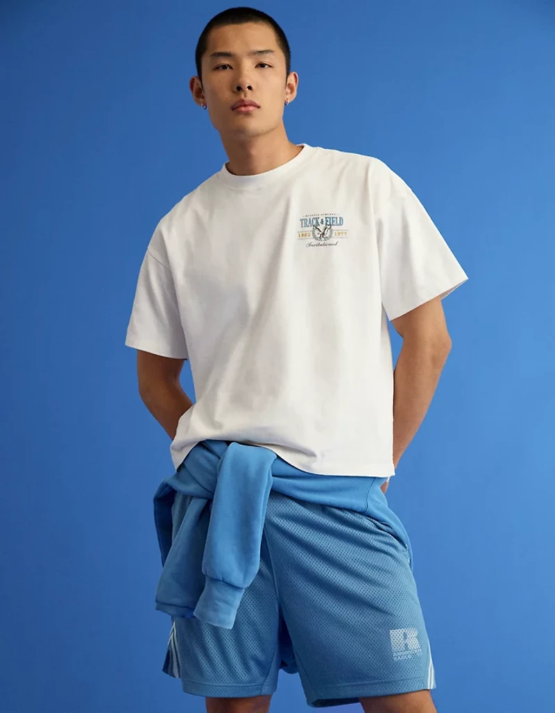 AE x Russell Athletic Heavyweight Track & Field Graphic T-Shirt