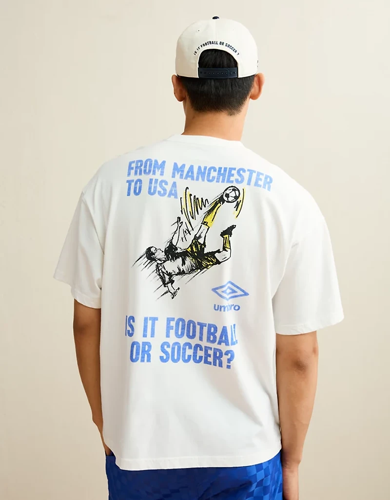 T-shirt à image de coupe droite AE x Umbro