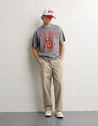 AE Boxy Fit Wisconsin Badgers Graphic T-Shirt