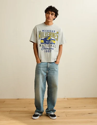 T-shirt à image de coupe droite AE