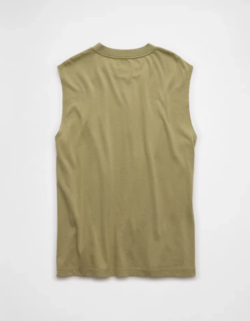 AE Boxy Sueded Jersey Tank Top