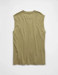 AE Boxy Sueded Jersey Tank Top