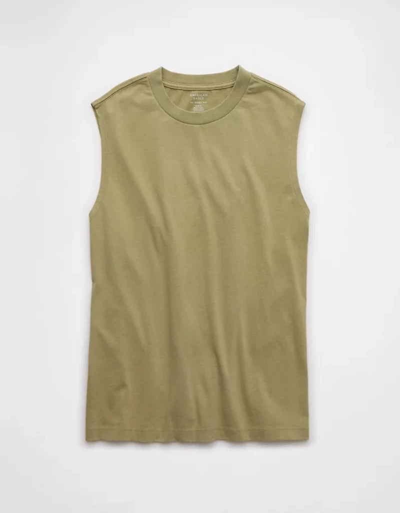 AE Boxy Sueded Jersey Tank Top