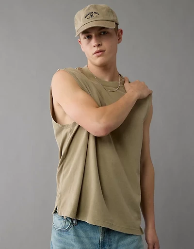 AE Boxy Sueded Jersey Tank Top