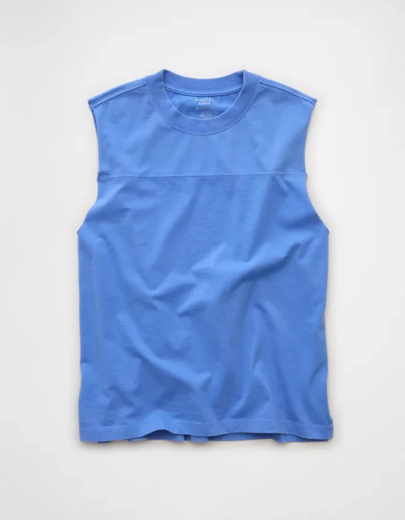 AE Boxy Fit Sueded Jersey Tank Top
