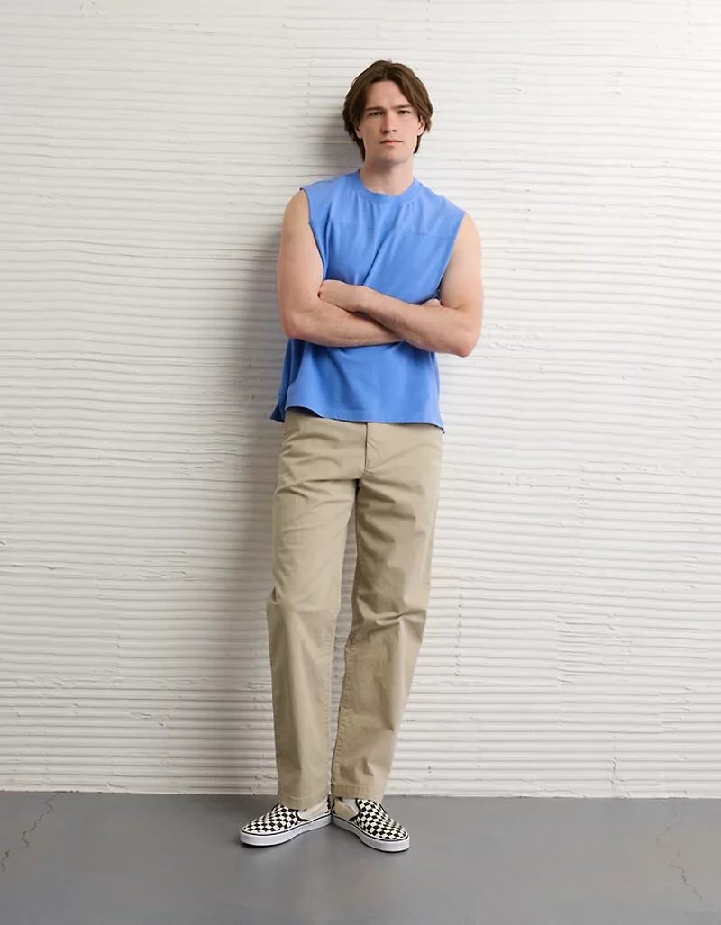 AE Boxy Fit Sueded Jersey Tank Top